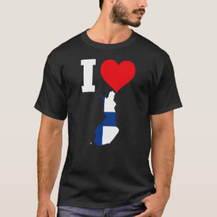 Finland flags for Finland I Love Finland T-Shirt