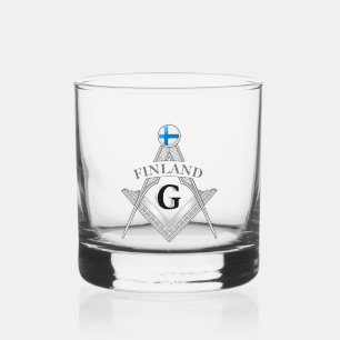 Finland freemasonry sign whiskey glass