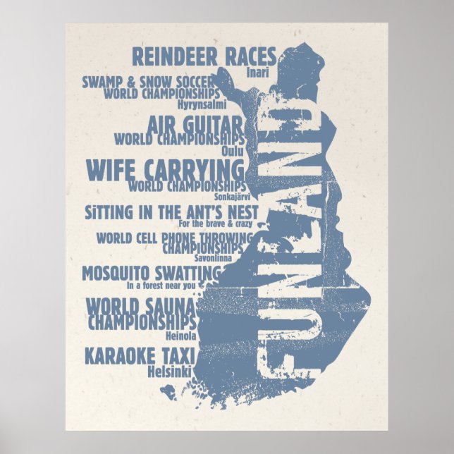 Finland Funland List 3 Colossal Poster/Print Poster (Front)