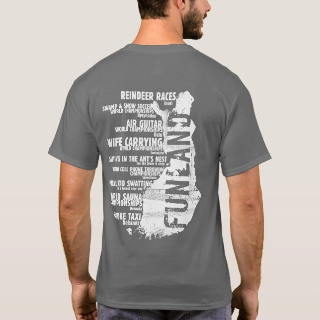 Finland Funland List 4 Back T-shirt (Back)
