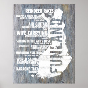 Finland Funland List 4 Colossal Poster/Print Poster
