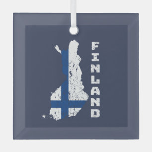 Finland  glass ornament