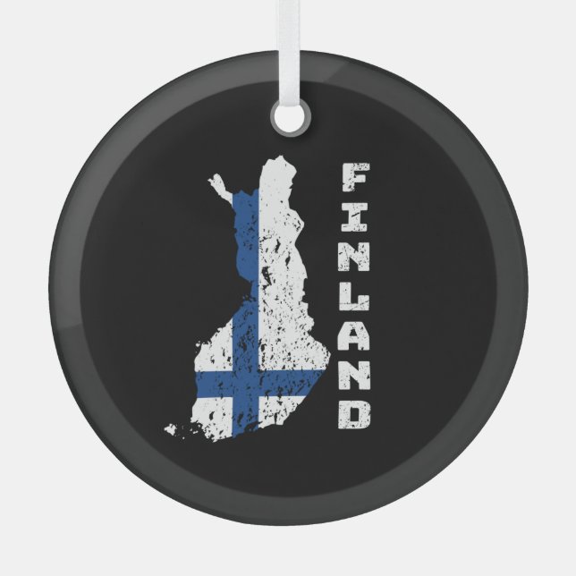Finland Glass Ornament (Front)