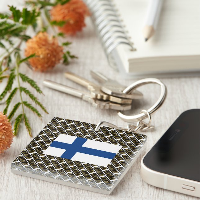 FINLAND GOLD   KEYCHAIN (Front Right)