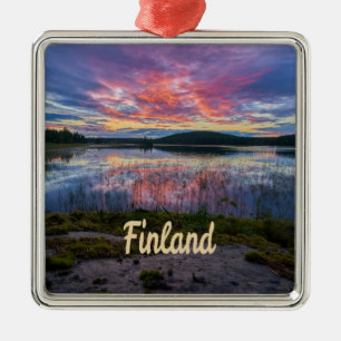 Finland Helsinki Northern Europe Metal Ornament