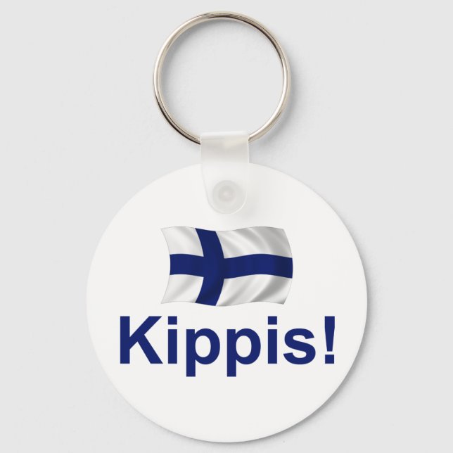 Finland Kippis! (Cheers!) Keychain (Front)