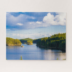 Finland lake at summer jigsaw puzzle
