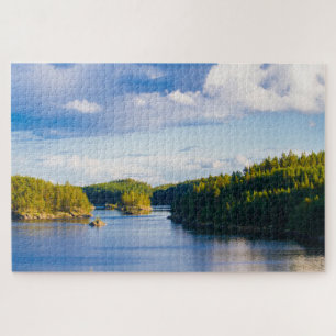 Finland lake at summer jigsaw puzzle