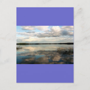 Finland Lake Reflection Postcard