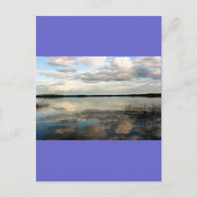 Finland Lake Reflection Postcard (Front)
