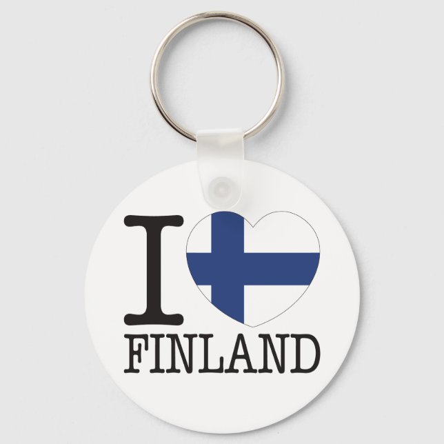 Finland Love v2 Keychain (Front)