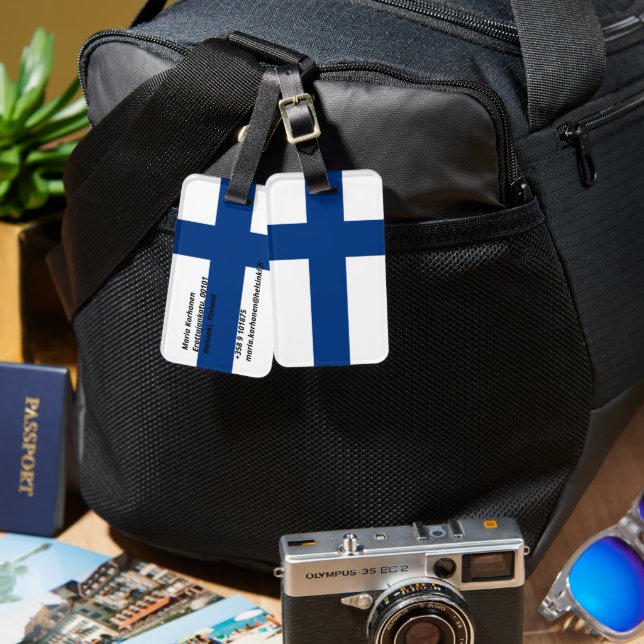 Finland Luggage Tag (Front & Back)