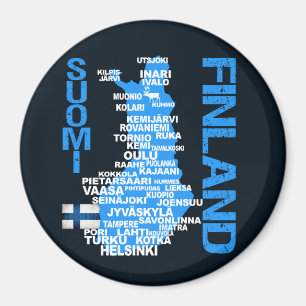 FINLAND MAP magnet