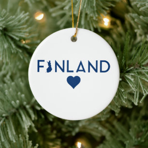 Finland Map Ornament
