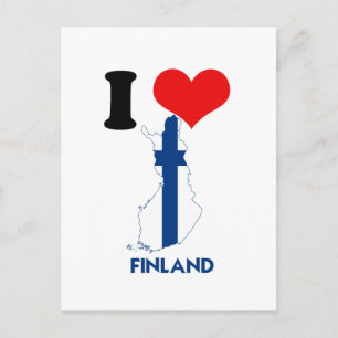 FINLAND MAP POSTCARD