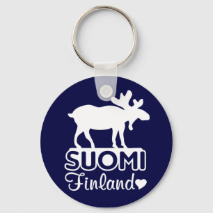 Finland Moose keychain