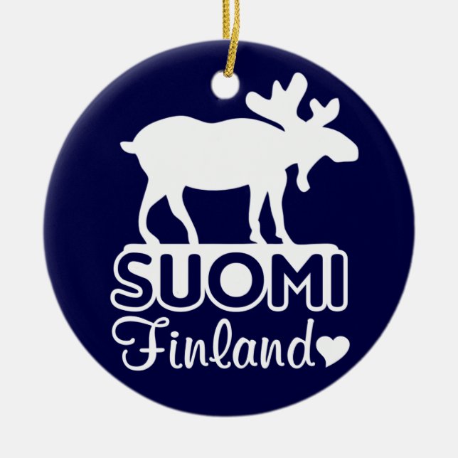 Finland Moose ornament (Front)
