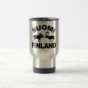 Finland Moose & Reindeer mug - choose style