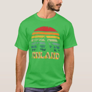 Finland Mountain Souvenir Finnish Campingrip retro T-Shirt