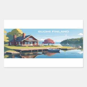 Finland Nature Illustration Sticker