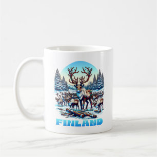 Finland Reindeer herd Coffee Mug