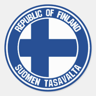 Finland Round Emblem Classic Round Sticker