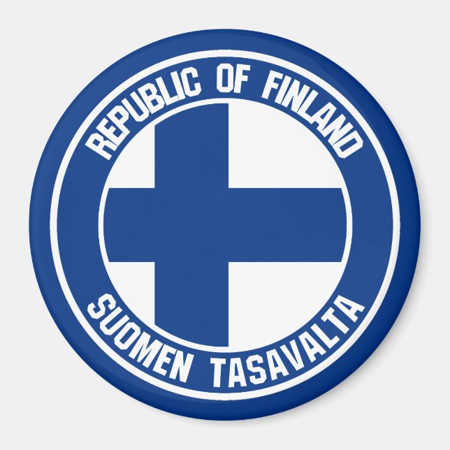 Finland Round Emblem Magnet (Front)
