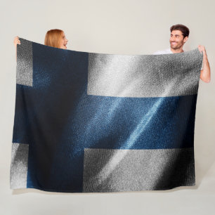 Finland silk flag fleece blanket