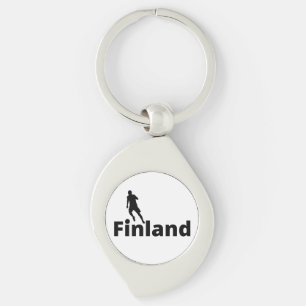 Finland soccer keychain