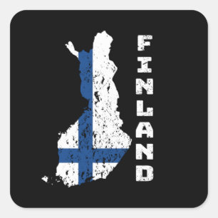 Finland Square Sticker