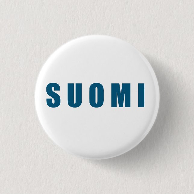 Finland Suomi 1 Inch Round Button (Front)