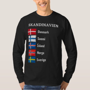 Finland Sweden Norway Svergie Suomi Iceland Scandi T-Shirt