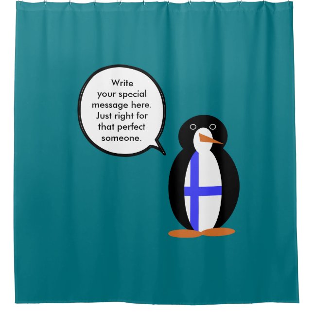 Finland Talking Ms. Penguin Personalized  (Front)