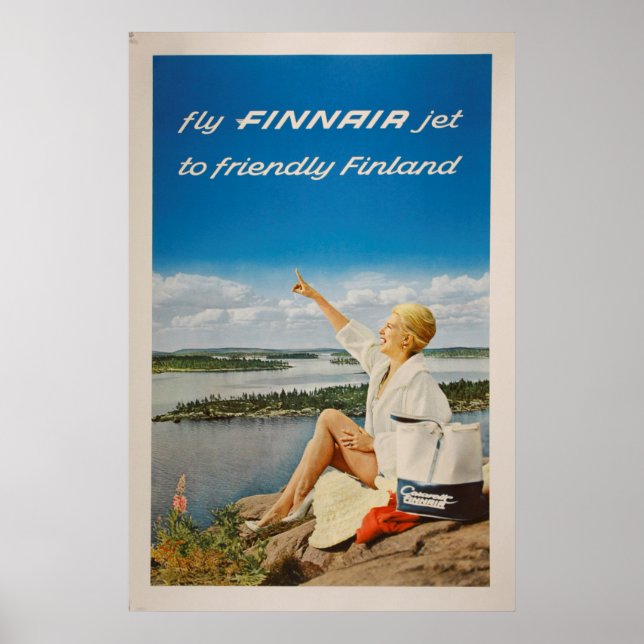 Finland vintage travel poster (Devant)