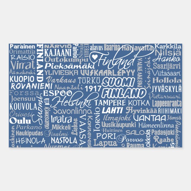 Finland's Towns stickers (Front)