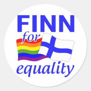 Finn 4 Equality stickers
