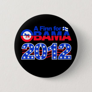 FINN FOR OBAMA 2012 button