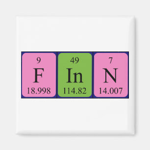 Finn periodic table name magnet