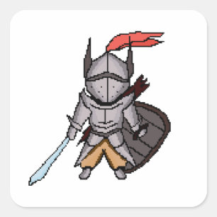Finn the Silent Knight – Jungle-Lost Teen Warrior  Square Sticker
