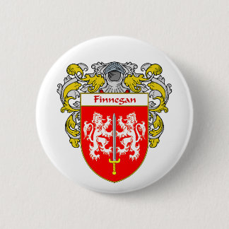 Finnegan Coat of Arms (Mantled) 2 Inch Round Button