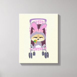 Finnick - Baby Bunny Stroller Canvas Print