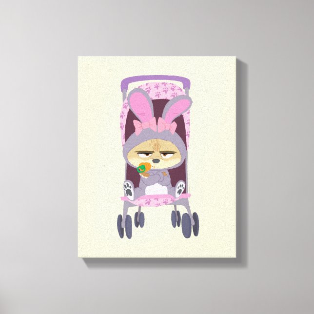 Finnick  - Baby Bunny Stroller Canvas Print (Front)