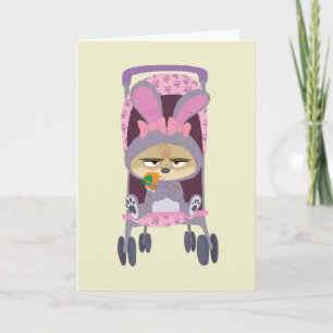 Finnick - Baby Bunny Stroller Card