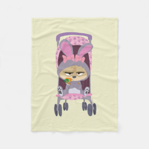Finnick  - Baby Bunny Stroller Fleece Blanket