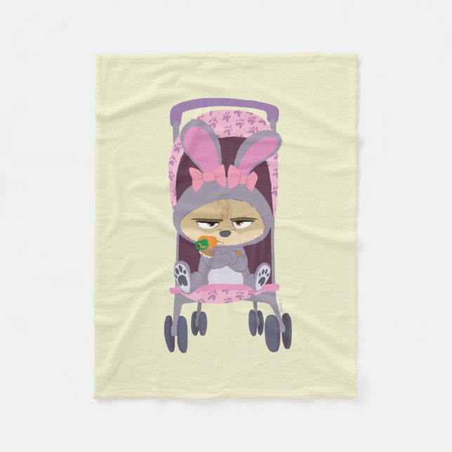 Finnick  - Baby Bunny Stroller Fleece Blanket (Front)