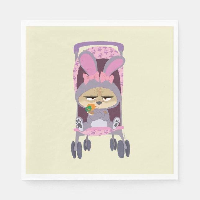 Finnick  - Baby Bunny Stroller Napkin (Front)