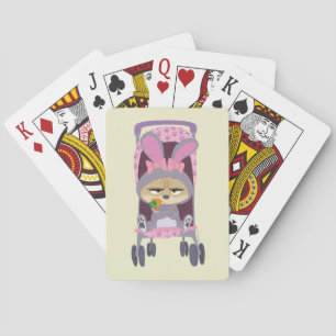 Finnick  - Baby Bunny Stroller Playing Cards