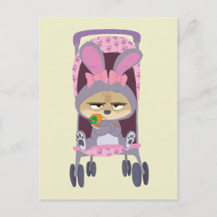 Finnick - Baby Bunny Stroller Postcard