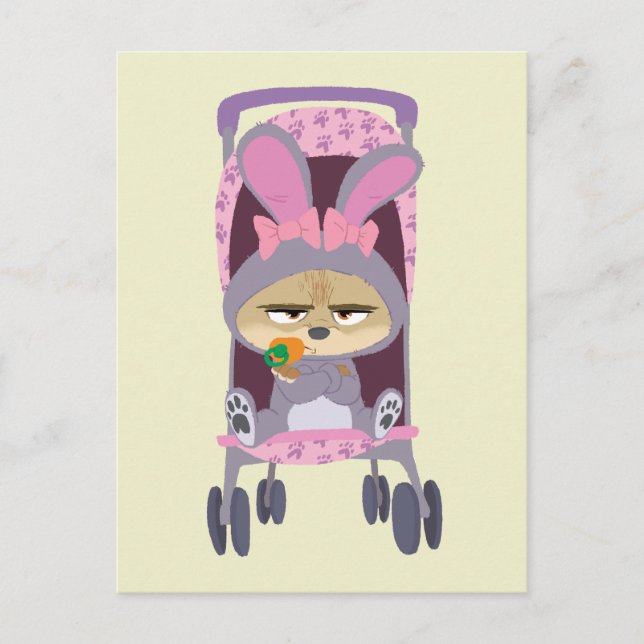 Finnick  - Baby Bunny Stroller Postcard (Front)