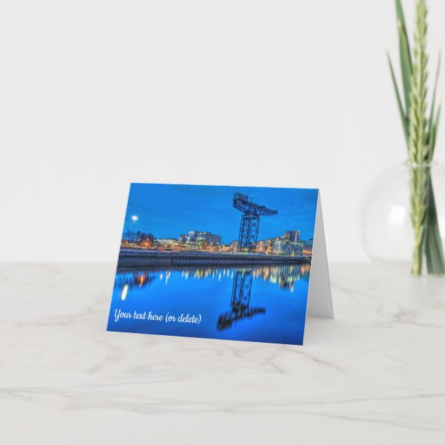 Finnieston Crane, Glasgow Greeting card (Front)